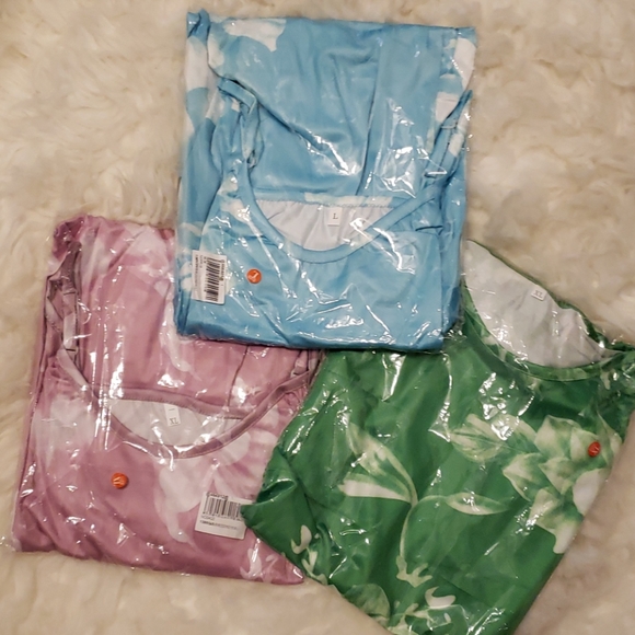 NEW Summer Flowing Maxi Lake Blue FloRAL - Picture 2 of 8